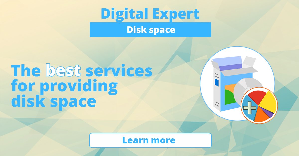 The best services for providing disk space