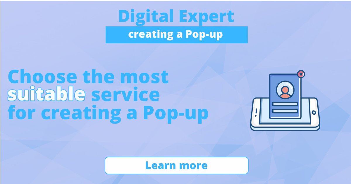 The best services for creating a Pop up