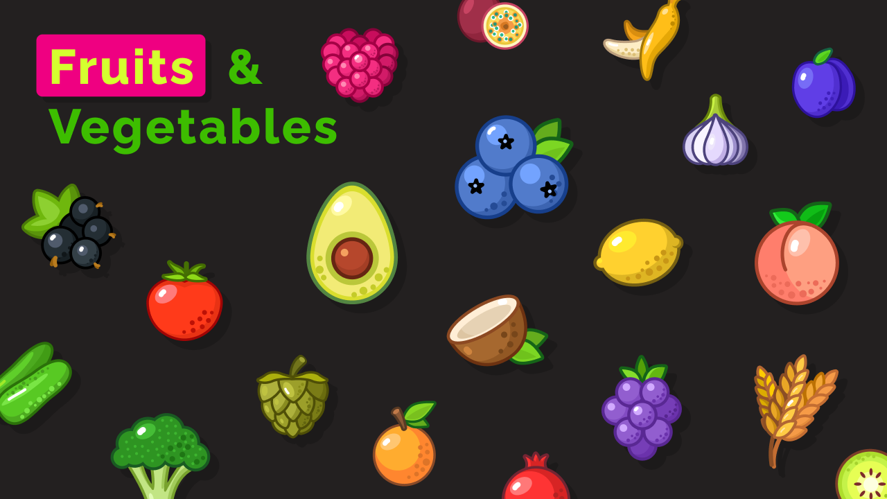 Спецпредложение для Fruits and Vegetables Icons - лучшая цена на рынке