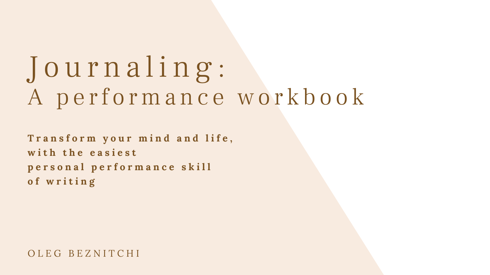 Спецпредложение для Journaling - A Performance Workbook - лучшая цена на рынке