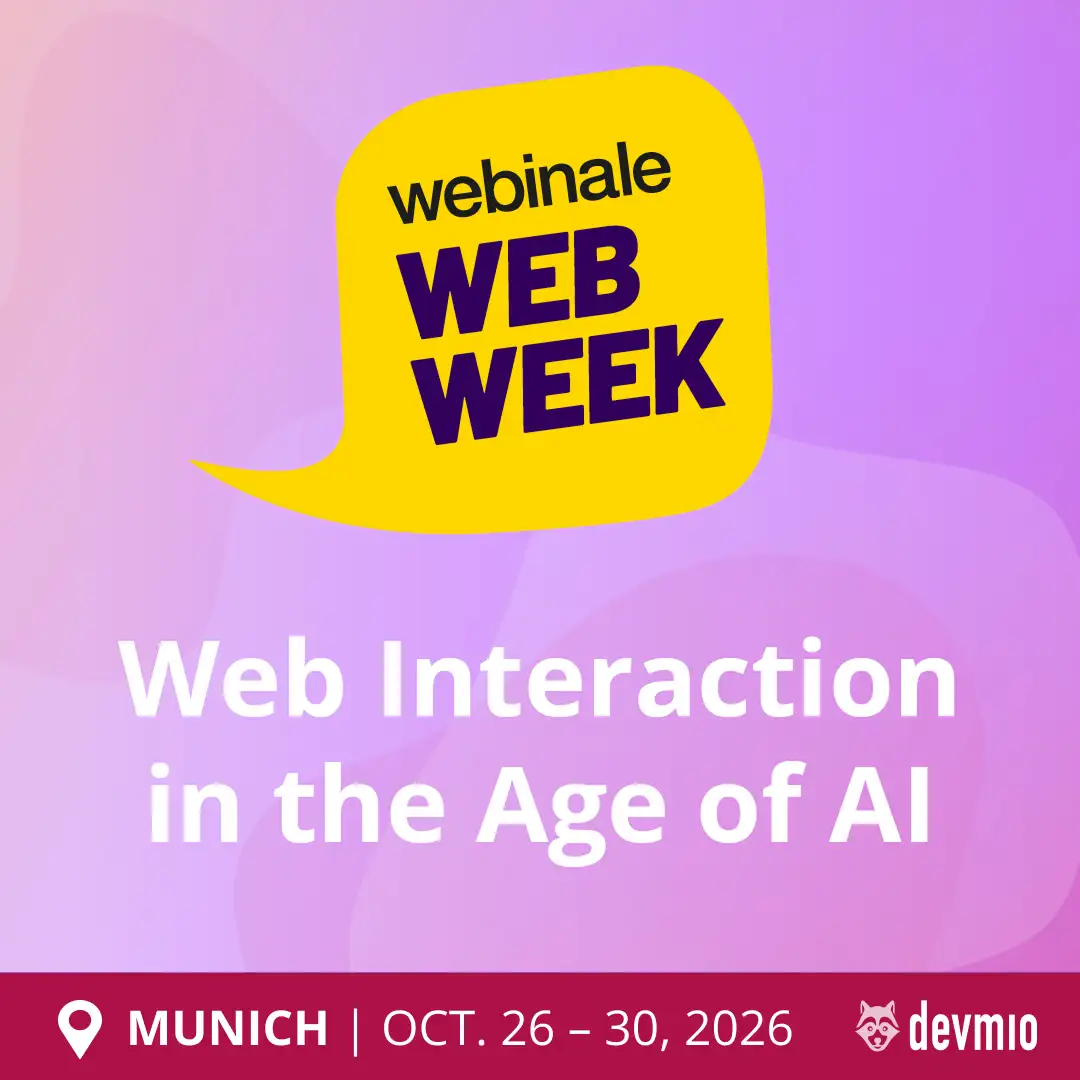 Webinale Munich 2026 – Intent-Driven Web Interaction & AI