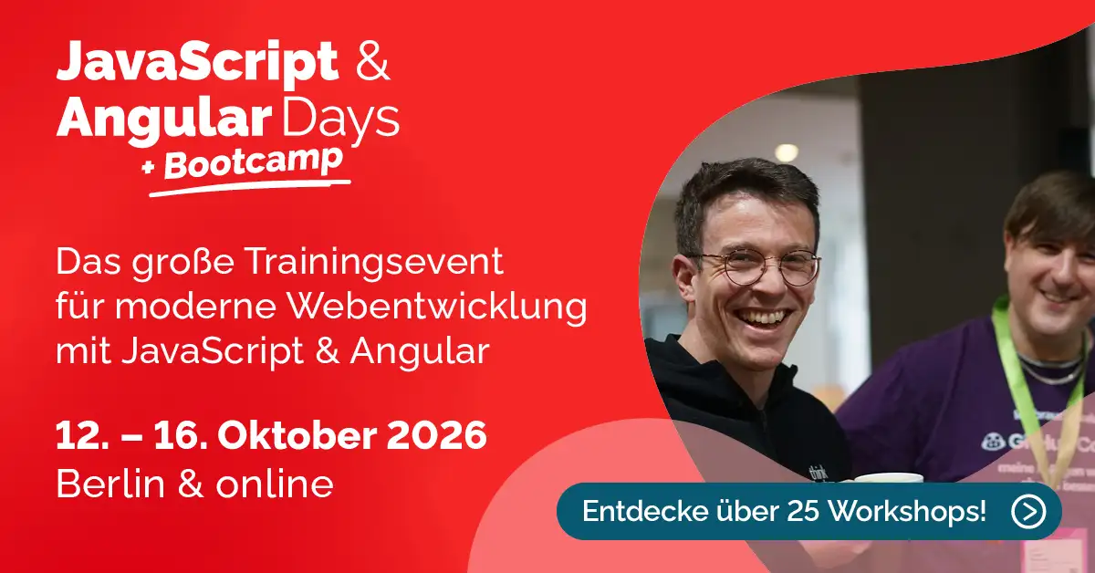 JavaScript & Angular Days in Berlin: Konferenz trifft Trainings