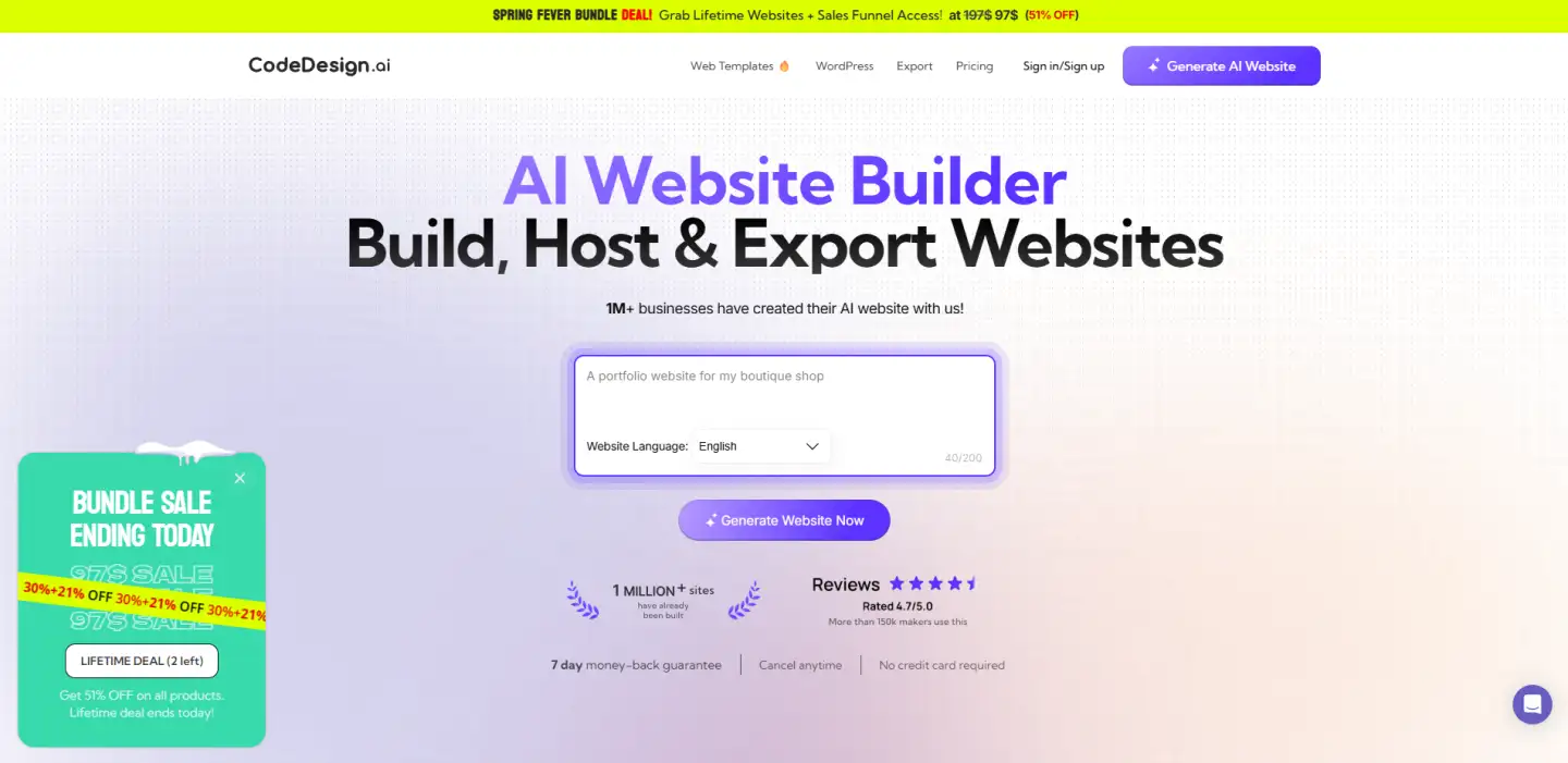 This is a screenshot that shows the interface of Codedesign.