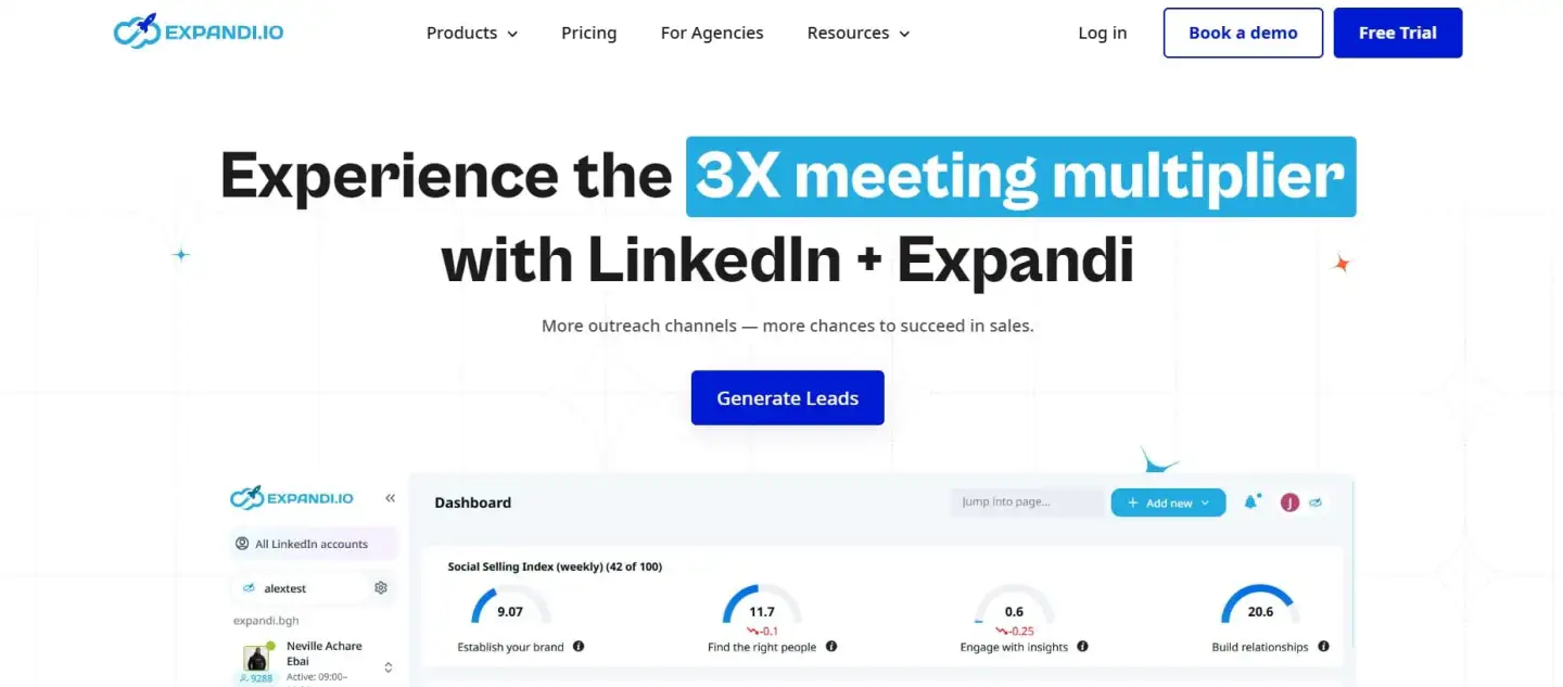 Expandi’s dashboard lets you see how well your campaigns are doing. It includes safety features like IP rotation and account warm-up. These tools are there to help protect your LinkedIn account.