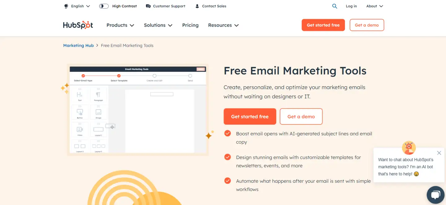 hubspot interface