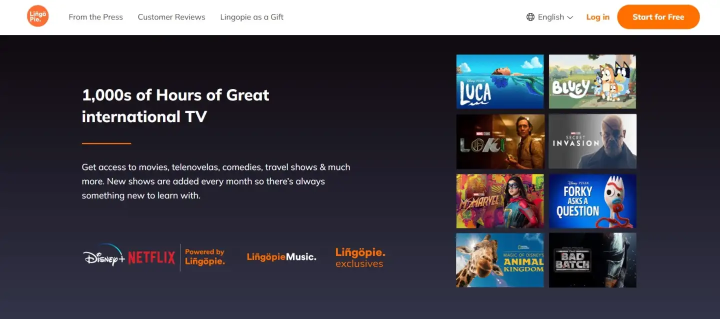 lingopie features