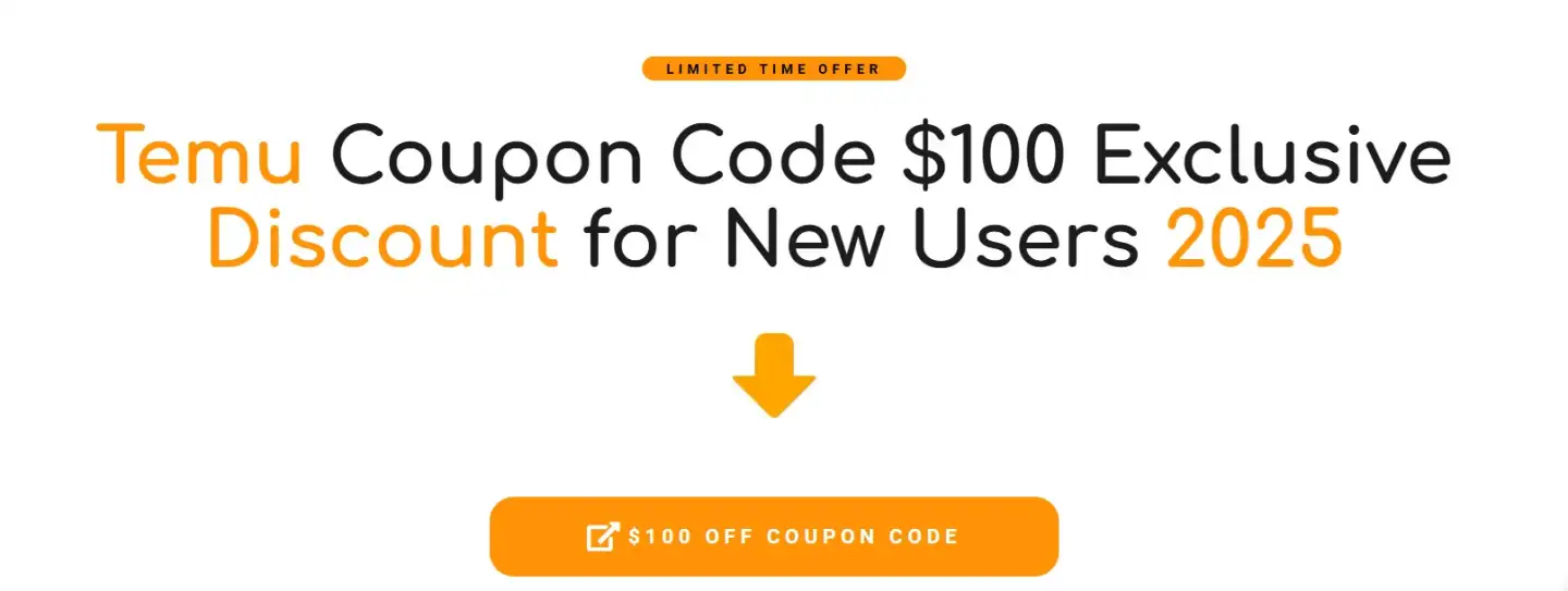 Temu Coupon Code 100