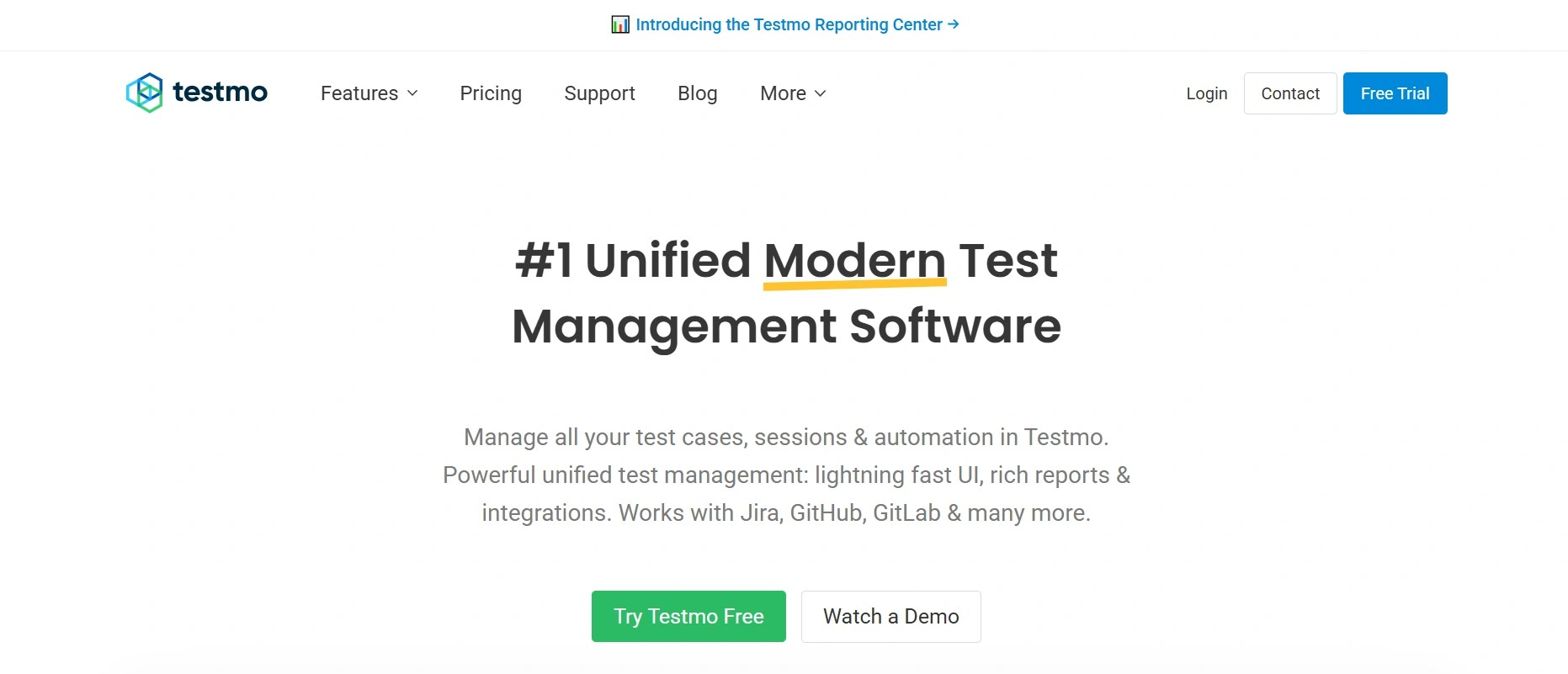 Testmo Dashboard of Testing Software