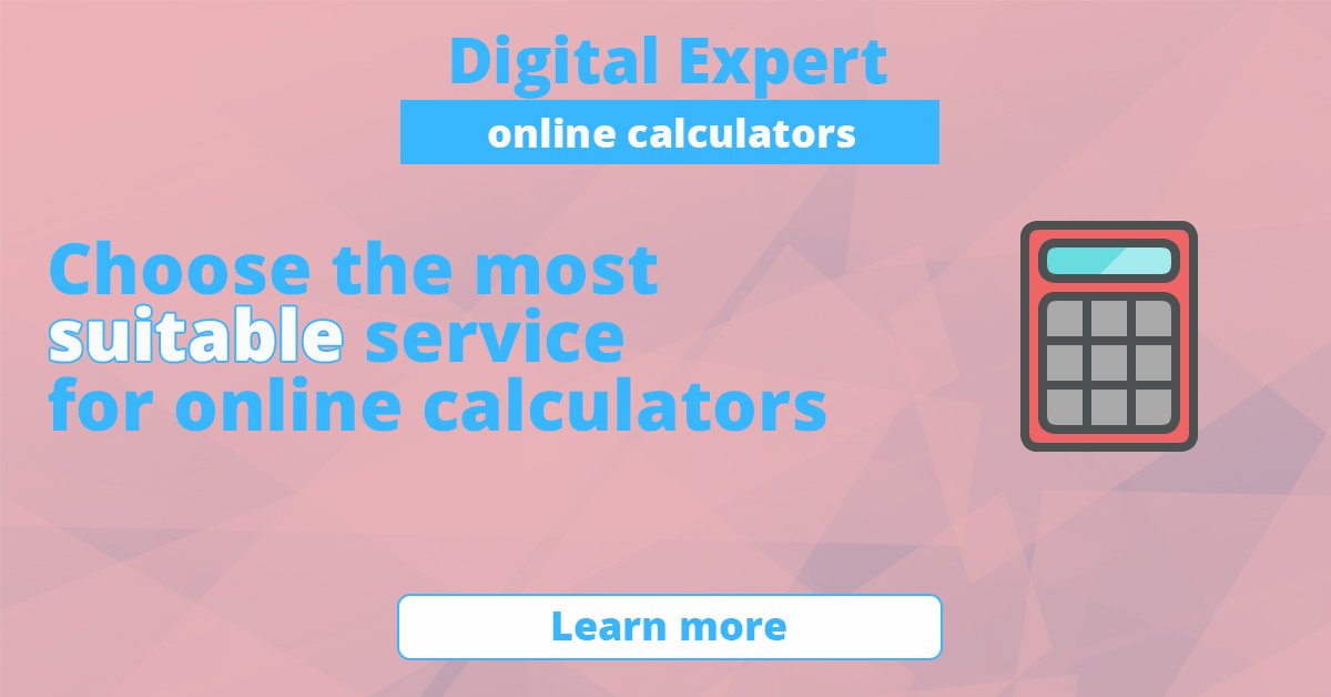 The best online calculators. Choose the right one for you
